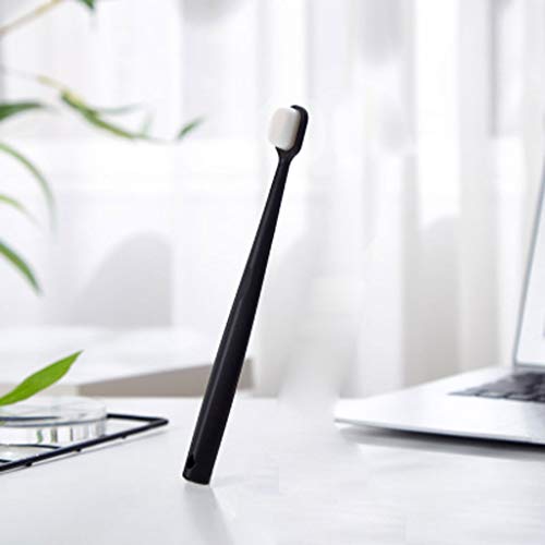 JIAAN Cepillos de Dientes 2 Cepillos de Dientes Suave Cepillo de Dientes de Micro Nano Cepillo de Dientes Manual de Cerdas Extra Suaves con 20,000 Cerdas Encías Frágiles Niños Adultos