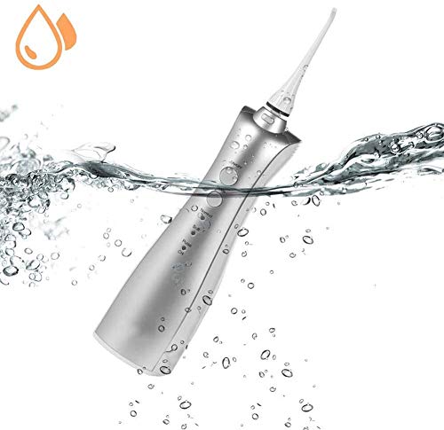 JIAFENG A Impermeable al Agua alambres irrigador Oral para la Ducha, Recargables Dientes Uso de Hilo Dental Agua HighPULSE, Columna Alambre Impermeable de Alta frecuencia Chorro de solución de la.
