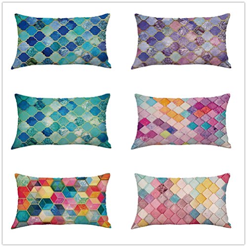 JiaMeng Funda de cojín de Almohada, Patrón Funda de Almohada Funda de Almohada Funda de cojín Sofá Decorativas para el hogar