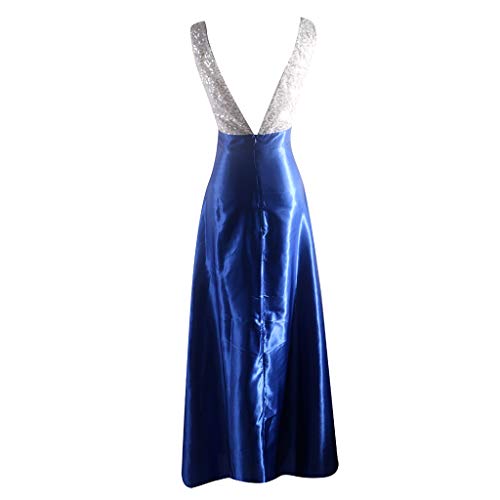 JiaMeng Mujer Vestido Cintura Alta Faldas Cortas a Rayas Vestido de Blusa Sin Mangas Falda de Mujer