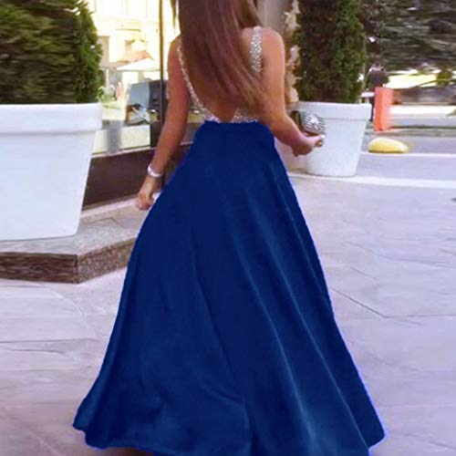 JiaMeng Mujer Vestido Cintura Alta Faldas Cortas a Rayas Vestido de Blusa Sin Mangas Falda de Mujer