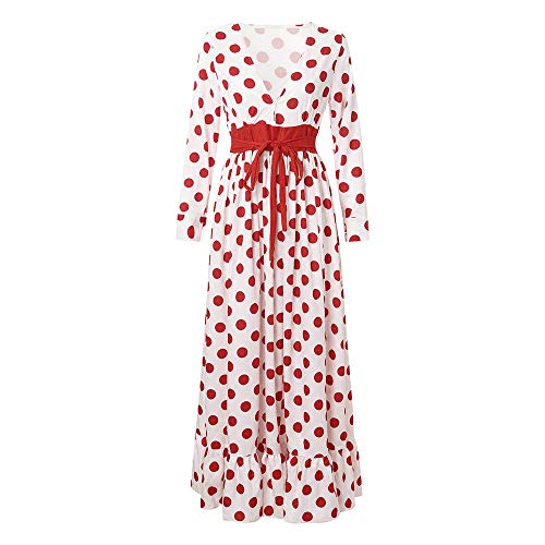 JiaMeng Vestidos Mujer Casual Playa Largos Verano Tie Dye Vestido Boho Hendidura Falda Larga Maxi Vestido Playeros