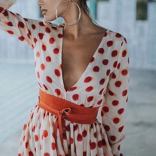 JiaMeng Vestidos Mujer Casual Playa Largos Verano Tie Dye Vestido Boho Hendidura Falda Larga Maxi Vestido Playeros