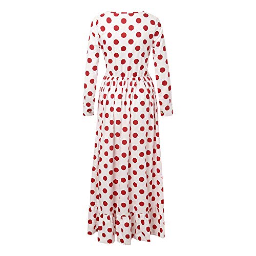 JiaMeng Vestidos Mujer Casual Playa Largos Verano Tie Dye Vestido Boho Hendidura Falda Larga Maxi Vestido Playeros