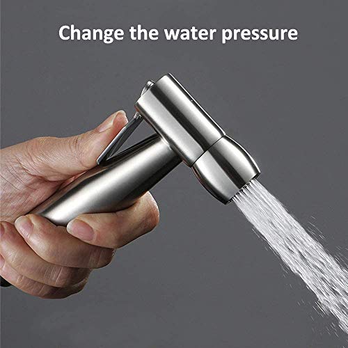 JIELUO Kit de rociador de bidé de Mano, Acero Inoxidable Shattaf Muslim Ducha Spray para Inodoro, baño de Mascotas, higiene Personal