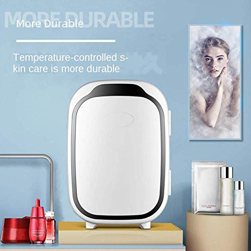 JINGJIU Professional Beauty Refrigerator, Small Cosmetic Refrigerator, Bedroom Mini Refrigerator (Fresh 10 ° C +), Intelligent Constant Temperature, Quiet, Easy To Store, 6L/12L
