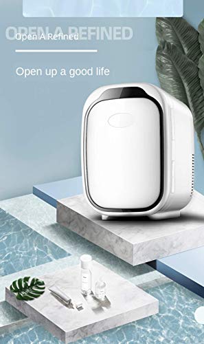 JINGJIU Professional Beauty Refrigerator, Small Cosmetic Refrigerator, Bedroom Mini Refrigerator (Fresh 10 ° C +), Intelligent Constant Temperature, Quiet, Easy To Store, 6L/12L