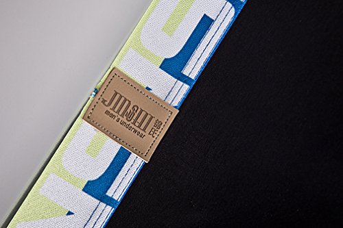 JINSHI Bóxers Basicos Calzoncillos de Bambú Comodo Ropa Interior Elástica para Hombre Pack de 6 Negro L