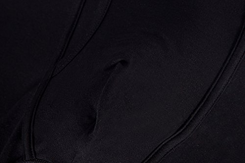 JINSHI Bóxers Basicos Calzoncillos de Bambú Comodo Ropa Interior Elástica para Hombre Pack de 6 Negro L