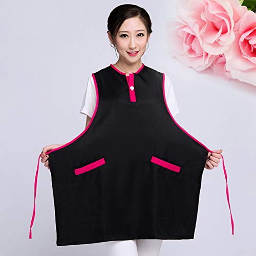 Jiyaru Bata Babero de Trabajo Cocinero Camarero, Babero Delantal Uniforme de Cocina Sin Mangas para Hombre y Mujer para Restaurate Salón de Belleza Peluqueria #1