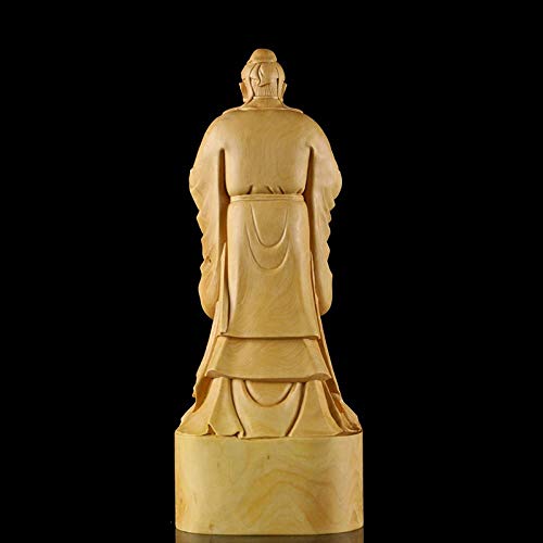 JLXQL Estatuas Figuritas Decoración Estatua De Confucio   Instituto De Figurillas De Madera Cultura Tradicional China Figuras De Regalo Talla Artesanía