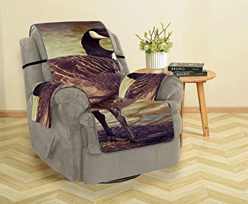 JOCHUAN Goose Animal Bird Poultry Greylag Goose Gander Seccional Sofa Covers Sofa Cushion Inserts Fit-All Sofa Cushion Cover Furniture Protector For Pets, Kids, Cats, Sofa