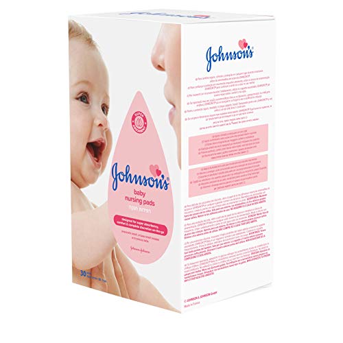 Johnson's Baby Discos de lactancia, suaves y con 100% algodón puro - 30 piezas