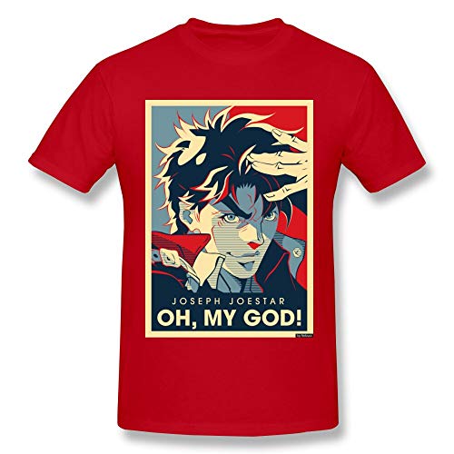 Jojo Bizarre Adventure Vintage Joestar Joseph OH MY God Letter T-Shirt For Men Plus Size Cotton Cool tee Shirt S-3XL Camiseta