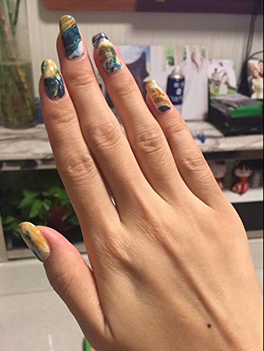 Joligel Pegatinas Decorativas para Uñas al Agua Completas Calcomanías Autoadherentes para Decoración de Uñas, Etiquetas Adhesivas Diseño Manicura, Water Decals Uña Completa, Texturas Mármol
