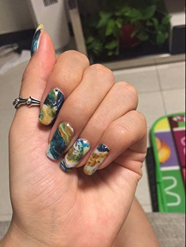 Joligel Pegatinas Decorativas para Uñas al Agua Completas Calcomanías Autoadherentes para Decoración de Uñas, Etiquetas Adhesivas Diseño Manicura, Water Decals Uña Completa, Texturas Mármol