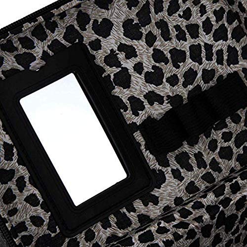 JOMA E-Shop - Estuche para cosméticos con diseño de piedra para mujer, efecto cocodrilo, estuche organizador para maquillaje, cosmético, esmalte de uñas, morado (Morado) - BA000203