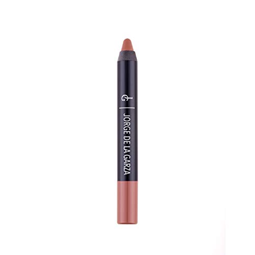 Jorge de la Garza Makeup Lip Velvet Barra de Labios Jumbo Waterproof Marrón Natural (24 Classic)