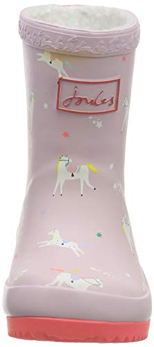Joules Baby Welly Print, Botas de Lluvia para Bebés, Unicornios Rosado, 38 EU