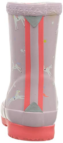 Joules Baby Welly Print, Botas de Lluvia para Bebés, Unicornios Rosado, 38 EU