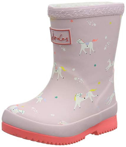 Joules Baby Welly Print, Botas de Lluvia para Bebés, Unicornios Rosado, 38 EU