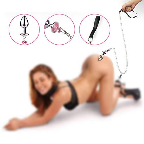 Joyería Rosada Hipoalergénica Campana De Acero Inoxidable Juguetes Con Cadena Ḅùtt AṈḁl Plùg Vibrḁdôr Vibrḁdôr Pḁrḁ Mùjêrêṧ Pḁrêjḁ PriṈcipiḁṈtêṧ Hômbrêṧ Gḁy Vidriô IṈflḁblê SilicôṈḁ Côlḁ Jùgùêtê