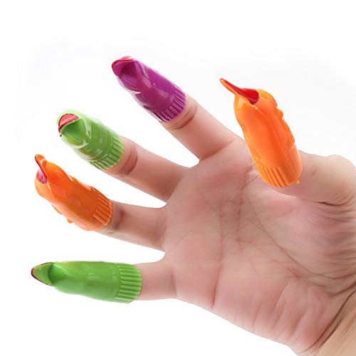 Joyhoop 124pcs Juguetes de Halloween,Fake Spider Vampire Teeth Whistles Witch Finger Nails Toys for Trick or Treating novedades de Halloween Regalos de Fiesta