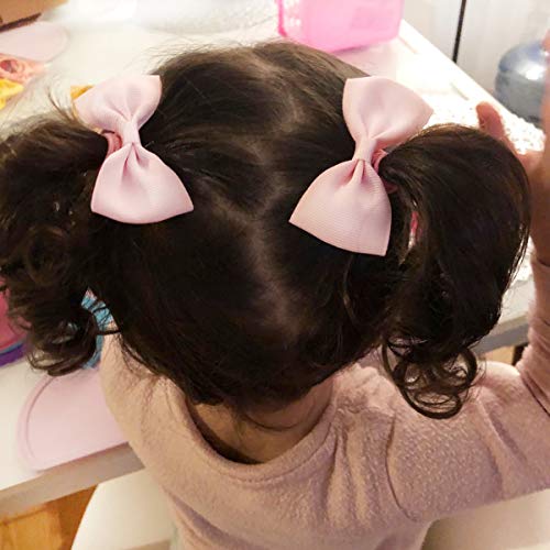 JOYOYO 40 lazos para el pelo de 6,35 cm para niñas pequeñas y niñas pequeñas, bandas de goma, cuerdas para el pelo, burbujas de pelo, accesorios para el pelo para niñas pequeñas