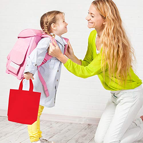 Jrancc Bolsas no Tejidas Bolsa de Regalo de Fiesta 30 Piezas 33 por 26 cm 5 Colores Bolsa de Compras no Tejida para Niños Niños Favores de Cumpleaños para Adultos