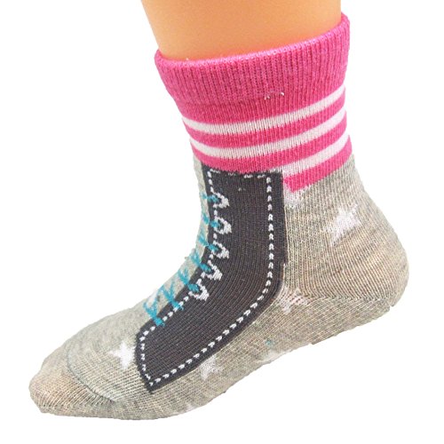 JT-Amigo Calcetines Antideslizantes para Bebés (Pack de 6 Pares)