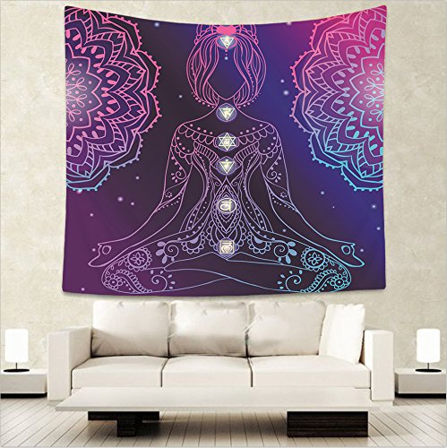 jtxqe Tapiz Decorativo Manta Moderna Máquina de Tejer Simple Arte Lavable Figura de Palma Abstracta Toalla de Playa Budista India 150x200cm