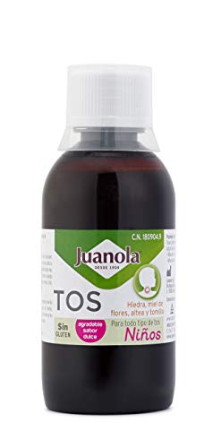 JUANOLA Jarabe Tos Niños - Producto sanitario con hiedra, miel de flores, altea y tomillo - Tos seca y productiva - 150 ml