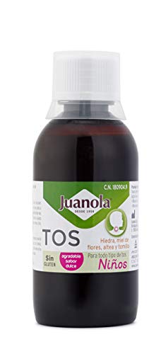 JUANOLA Jarabe Tos Niños - Producto sanitario con hiedra, miel de flores, altea y tomillo - Tos seca y productiva - 150 ml