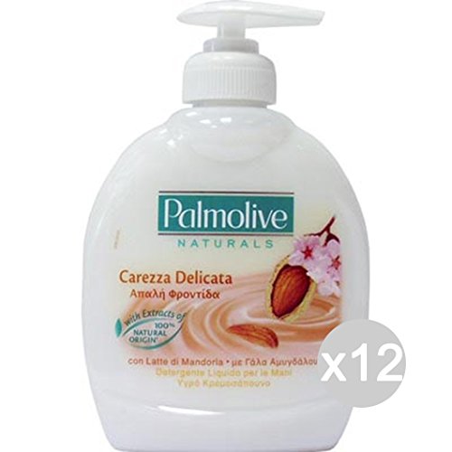 Juego 12 Palmolive Jabón Líquido 300 Almendra Carez delicado Cuidado y limpieza del cuerpo