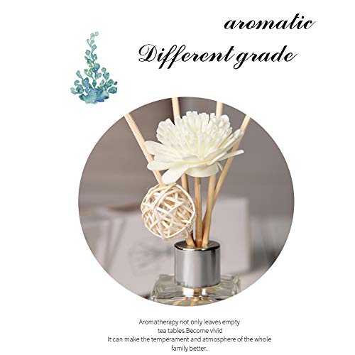 Juego de difusores de fragancia, no Fire Rattan Sticks difusor, aceites aromáticos Reed difusores DIY difusor de aroma Set para casa, baño, oficina ambientador eliminar el estrés