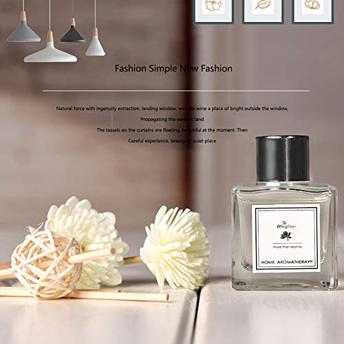 Juego de difusores de fragancia, no Fire Rattan Sticks difusor, aceites aromáticos Reed difusores DIY difusor de aroma Set para casa, baño, oficina ambientador eliminar el estrés