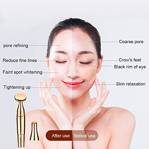 Juego de masajeador facial y de ojos 2 en 1, masajeador eléctrico de cara barra de belleza energética para levantamiento instantáneo de la cara, antiarrugas, tensor de la piel