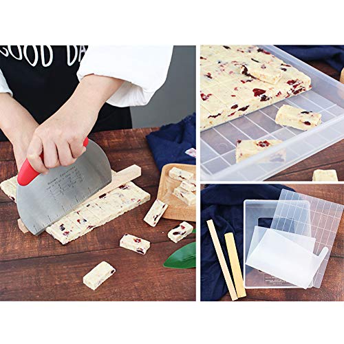 Juego de moldes de silicona antiadherentes para hacer turrones de bricolaje, As Picture Show, diy tools