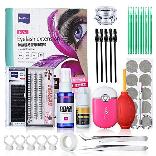 Juego De Pestañas De Injerto/Kit De Extensión De Pestañas Herramienta De Pestañas Falsas Juego Completo De Pestañas Personales, Juego De Práctica De Extensión De Pestañas (CK12)