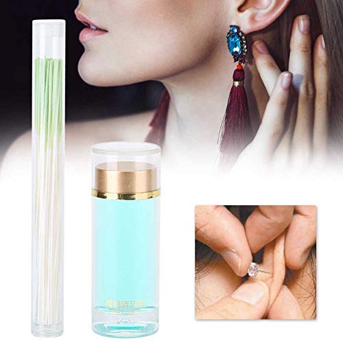 Juego De Piercing De Hilo Dental Línea Desechable Para Limpiar Los Orificios Para Eliminar El Polvo Del Orificio De La Oreja, Solución Herbal Para El Cuidado De Las Orejas Perforadas