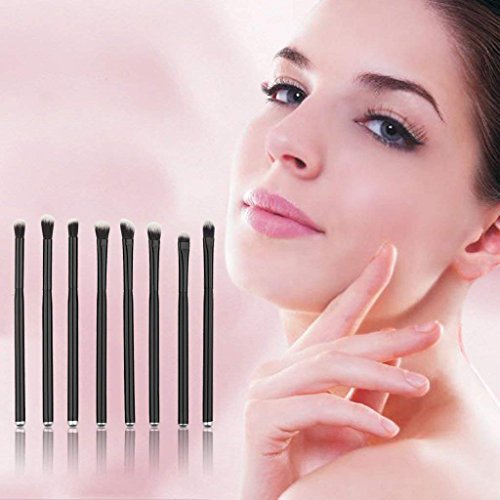 Juego de pinceles de maquillaje profesionales para sombra de ojos (8 piezas)
