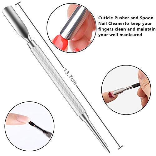 Juego De Uñas Encarnadas, Juego Profesional Para El Cuidado De Las Uñas, Juego De Pedicura De Manicura De Acero Inoxidable Premium De 6 Piezas, Pinzas Para Uñas, Empujador De Uñas x ( Color : Silver )