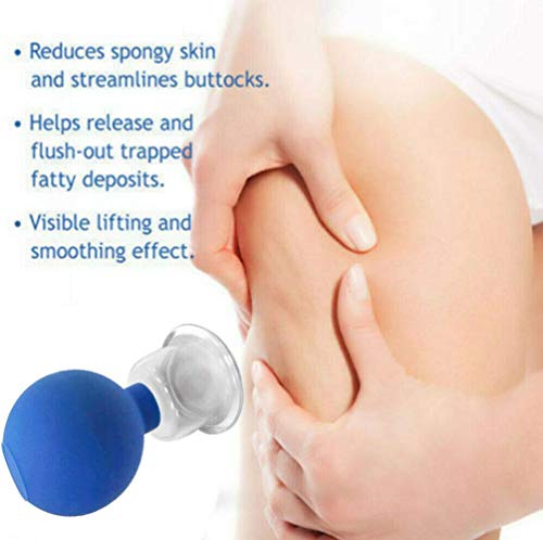 Juego de ventosas para el hogar 4 piezas taza de belleza facial masaje de ventosas kit de masaje de succión de vidrio al vacío para cuello cabeza cara cuerpo antienvejecimiento (verde)