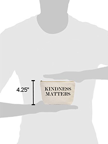 Jules - Bolsa pequeña de Lona Natural con Cremallera, diseño de amabilidad