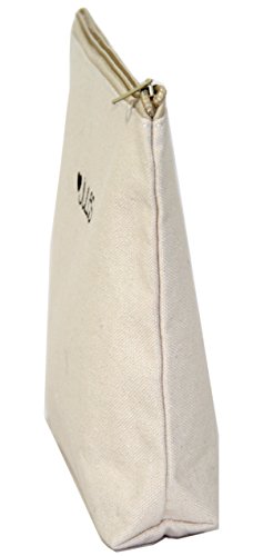 Jules - Bolsa pequeña de Lona Natural con Cremallera, diseño de amabilidad