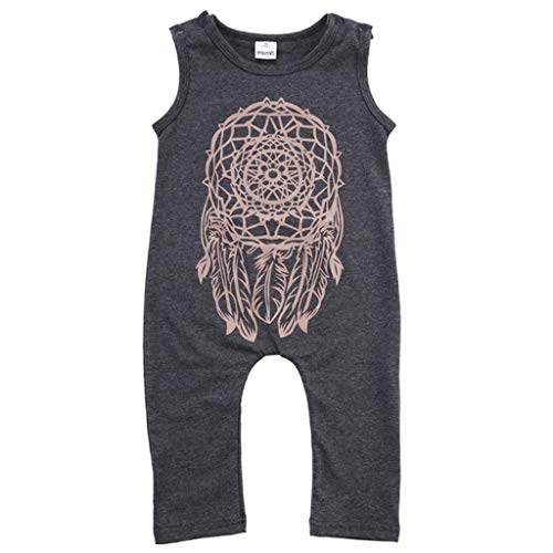 Julhold Verano Niño Niño Niños Niñas Lindo Impresión Suelto Mono Mono Mono Pijama Ropa 0-3 Años