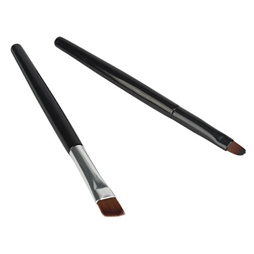 JUNGEN Impermeable 2 en 1 Gel Eyeliner Set Eyeliners Gel Marrón y Negro con Pincel Maquillaje Ceja