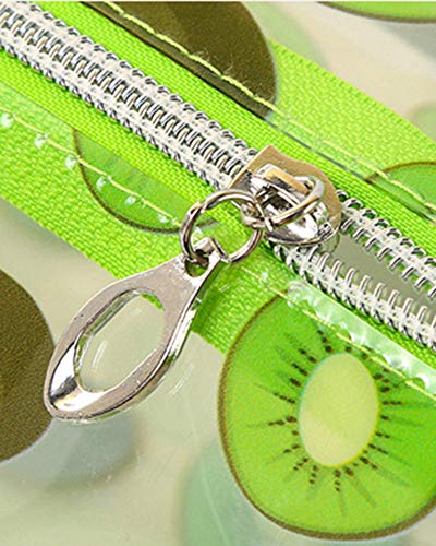 JunNeng - Neceser para cosméticos de frutas, bolsa transparente para maquillaje para mujeres y niñas, organizador de artículos de aseo, bolsa de almacenamiento transparente, bolsa de viaje