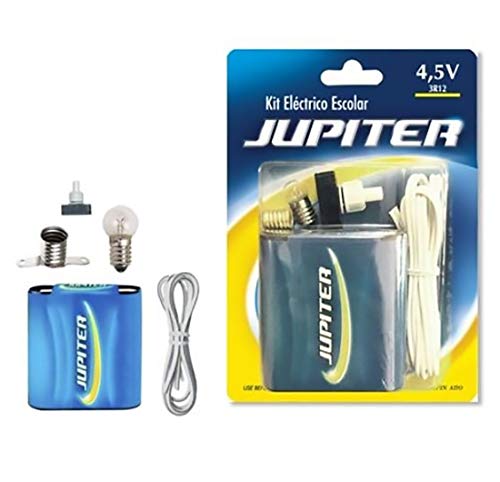 Jupiter Kit Eléctrico Escolar，Set Colegio Electricidad para Niños, Kit de Experimentación Eléctrica Básica para Trabajos Escolares (324620)