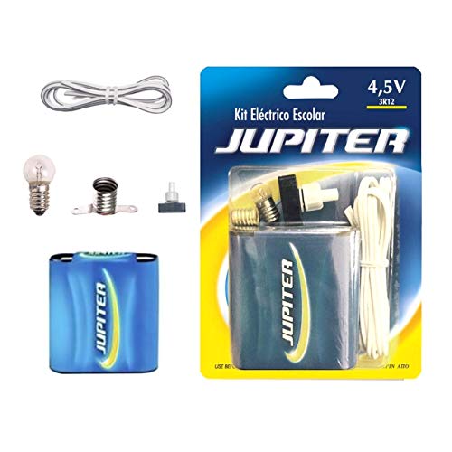 Jupiter Kit Eléctrico Escolar，Set Colegio Electricidad para Niños, Kit de Experimentación Eléctrica Básica para Trabajos Escolares (324620)